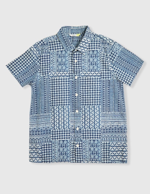 Camisa de algodón manga corta para niño