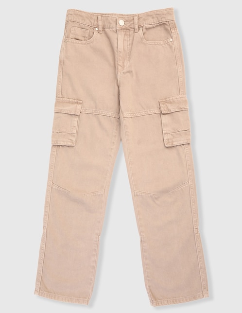 THAT'S IT Jeans cargo straight That's It lavado claro para niño