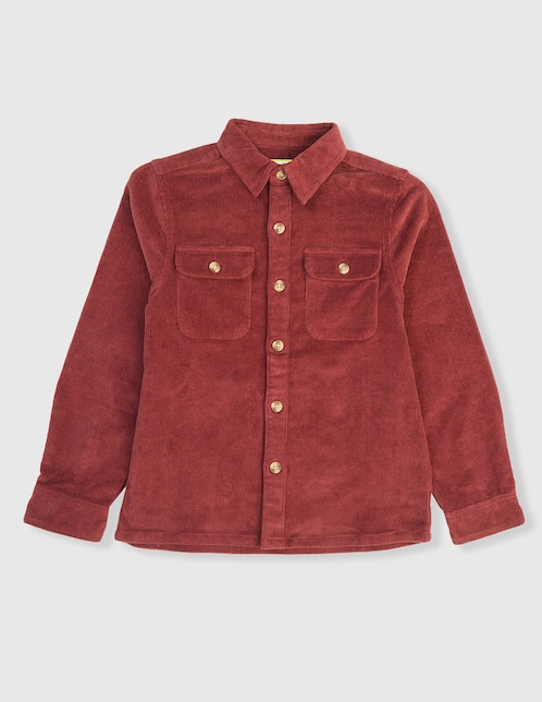 Camisa casual That's It de pana manga larga para niño