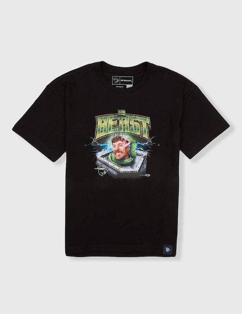 Playera Mr. Beast manga corta para niño 1