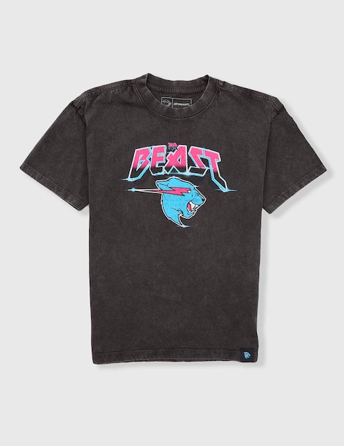 Playera Mr. Beast manga corta para niño 1