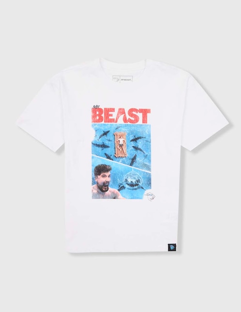 Playera Mr. Beast manga corta para niño 1