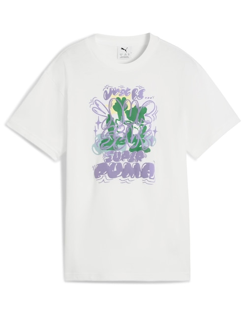 Playera Puma Graphic Super Puma Tee B manga corta para niño
