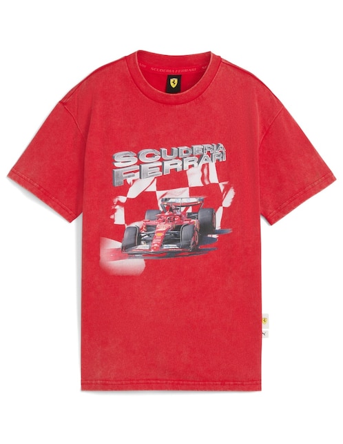 Playera Puma Motorsport Ferrari manga corta para niño