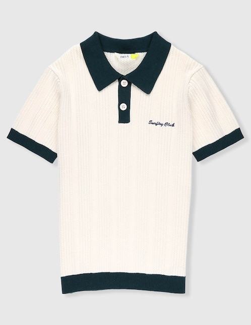 Playera tipo polo para niño 1