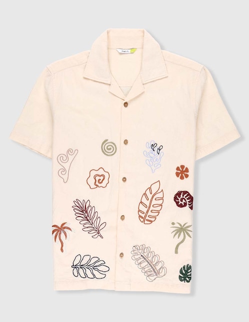 Camisa casual de algodón manga corta para niño 1