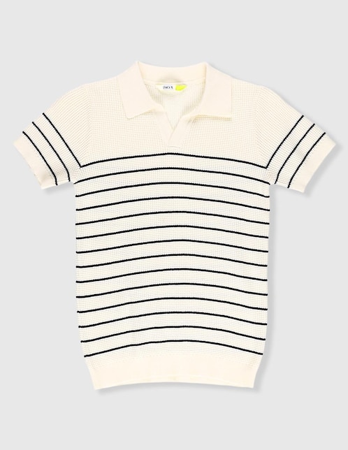 Playera tipo polo de algodón para niño 1