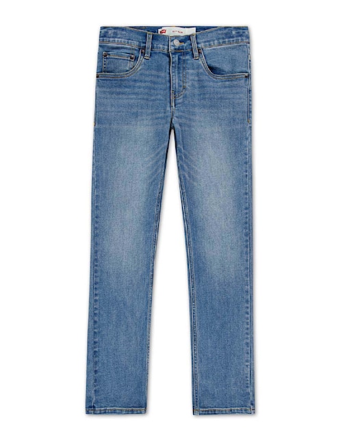 Jeans slim Levi's 91L202-BGN lavado medio para niño