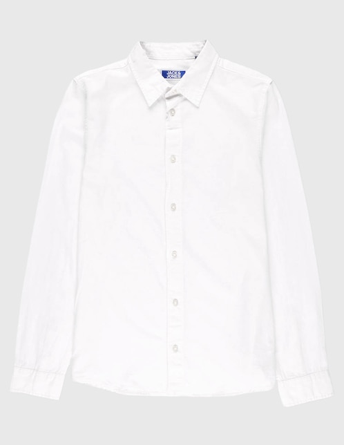 Camisa casual Jack & Jones de algodón manga larga para niño