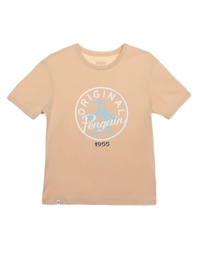 Playera Original Penguin Manga Corta Para Niño