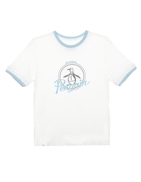 Playera Original Penguin Manga Corta Para Niño