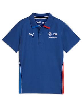 Playera Puma Motorsport Bmw Mms Kids Polo Manga Corta Para Niño