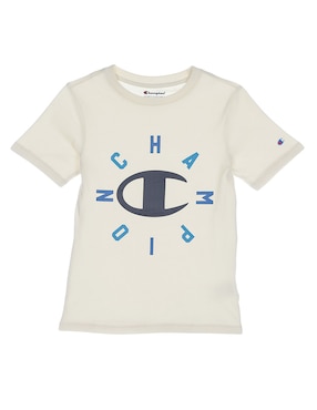 Playera Champion Manga Corta Para Niño