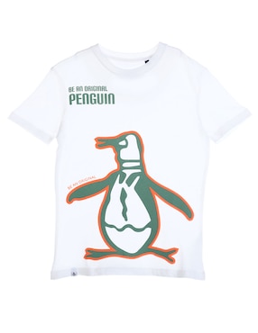 Playera Original Penguin Manga Corta Para Niño