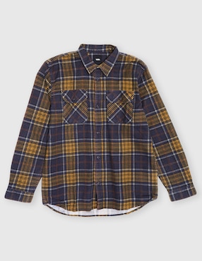 Camisa casual Vans Otis Is woven de algodón
manga larga para niño