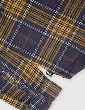 Camisa casual Vans Otis Is woven de algodón
manga larga para niño