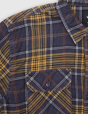 Camisa casual Vans Otis Is woven de algodón
manga larga para niño