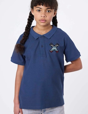Playera tipo polo Blue Banana Classic Kids de algodón para niño