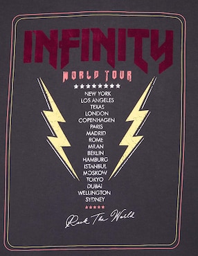 Playera That's It Infinity World Tour manga corta para niño
