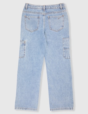 Jeans straight That's It lavado desgastado para niño