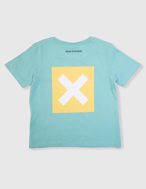 Playera Blue Banana manga corta para niño