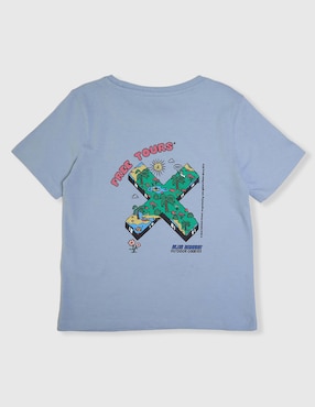 Playera Blue Banana manga corta para niño