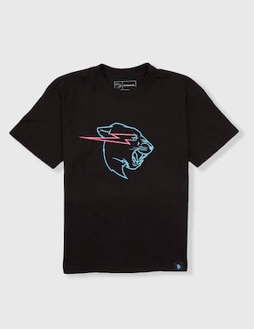 Playera Mr Beast Mr Beast manga corta para niño