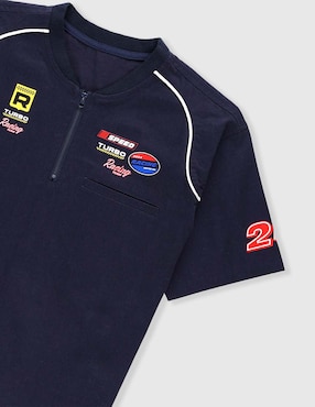 Playera tipo polo That's It Racing team de algodón para niño