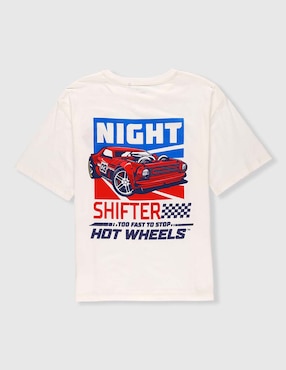 Playera That's It Hot Wheels manga corta para niño
