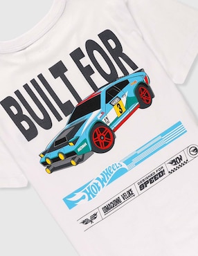 Playera That's It Hot Wheels manga corta para niño