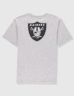 Playera NFL Raiders manga corta para niño