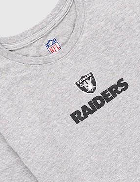 Playera NFL Raiders manga corta para niño