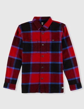 Camisa casual Vans de algodón manga larga para niño
