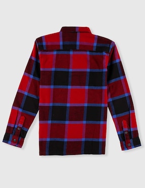 Camisa casual Vans de algodón manga larga para niño