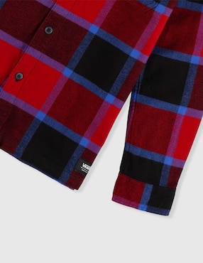 Camisa casual Vans de algodón manga larga para niño