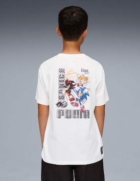 Playera Puma Sonic manga corta para niño