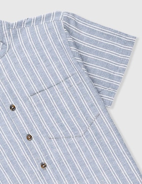 Camisa casual Name It de algodón manga corta para niño