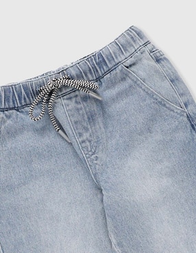 Jeans cargo amplio That's It lavado claro para niño