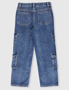 Jeans straight That's It lavado medio para niño
