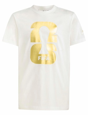 Playera Adidas FIFA World Cup 2026 manga corta para niño