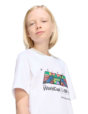 Playera Adidas Originals manga corta para niño