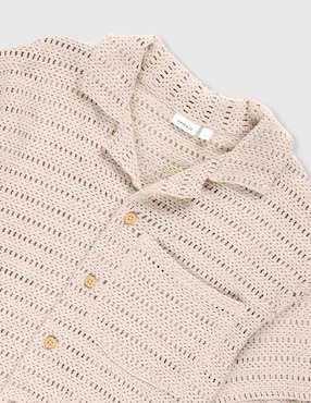Camisa casual Name It de algodón manga corta para niño