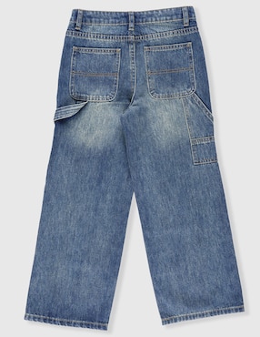 Jeans amplio That's It lavado stone wash para niño