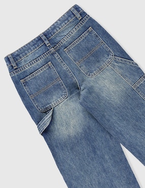 Jeans amplio That's It lavado stone wash para niño