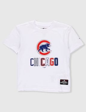 Playera MLB Chicago Cubs manga corta para niño