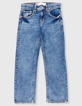 Jeans straight Levi's 91N331-L5D lavado stone wash para niño