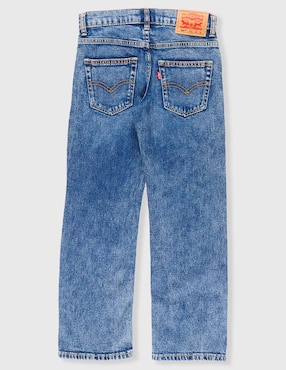 Jeans straight Levi's 91N331-L5D lavado stone wash para niño