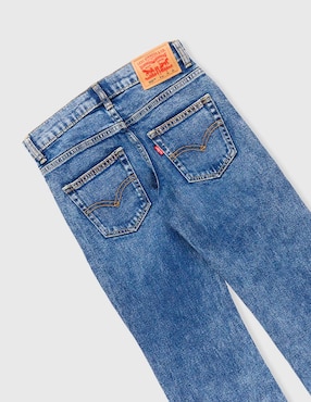 Jeans straight Levi's 91N331-L5D lavado stone wash para niño