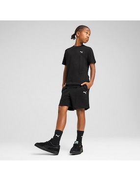 Playera Puma Wardrobe Ess manga corta para niño