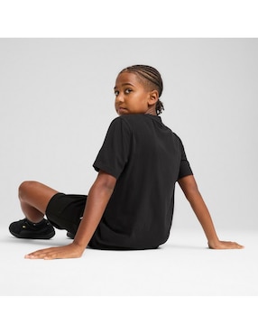 Playera Puma Wardrobe Ess manga corta para niño